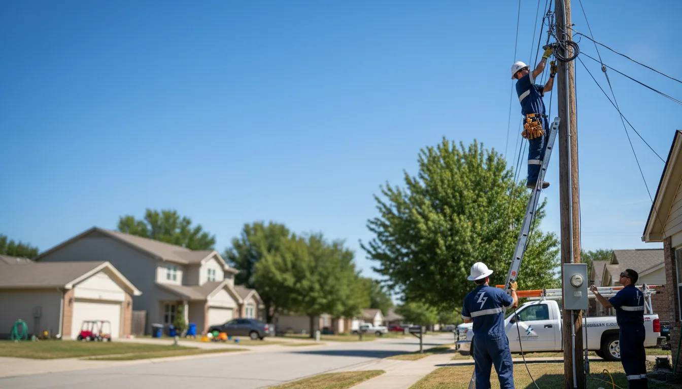 Residential electrician providing installation services in Chula, MO